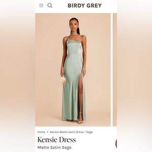 Birdy Grey - Kenzie Matte Satin Sage dress